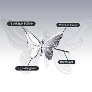 BUTTERFLY EARRING (STUD)